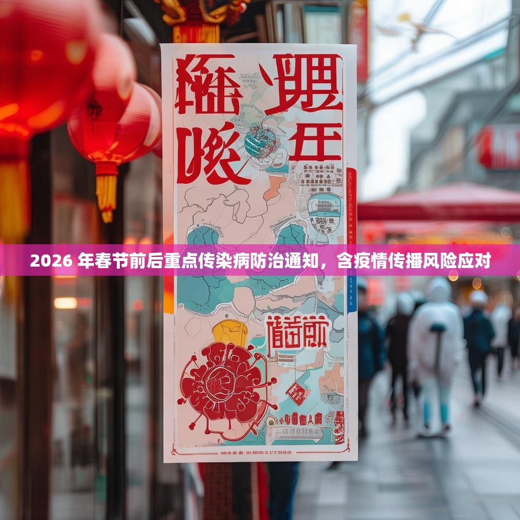 2026 年春节前后重点传染病防治通知，含疫情传播风险应对