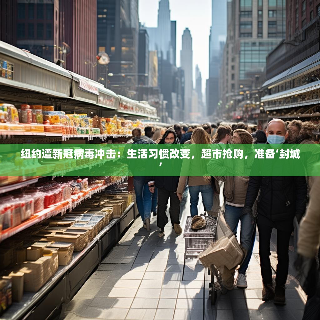 纽约遭新冠病毒冲击：生活习惯改变，超市抢购，准备‘封城’