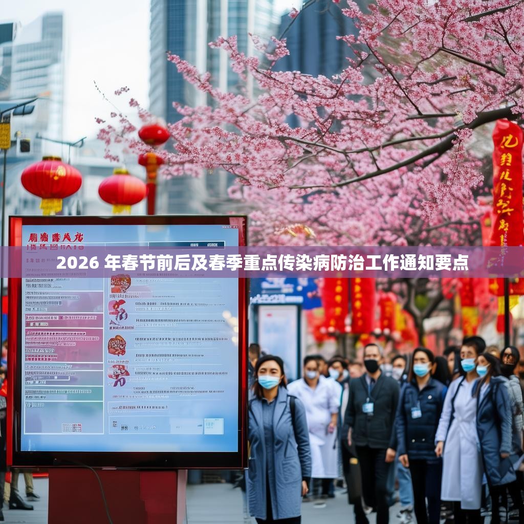 2026 年春节前后及春季重点传染病防治工作通知要点