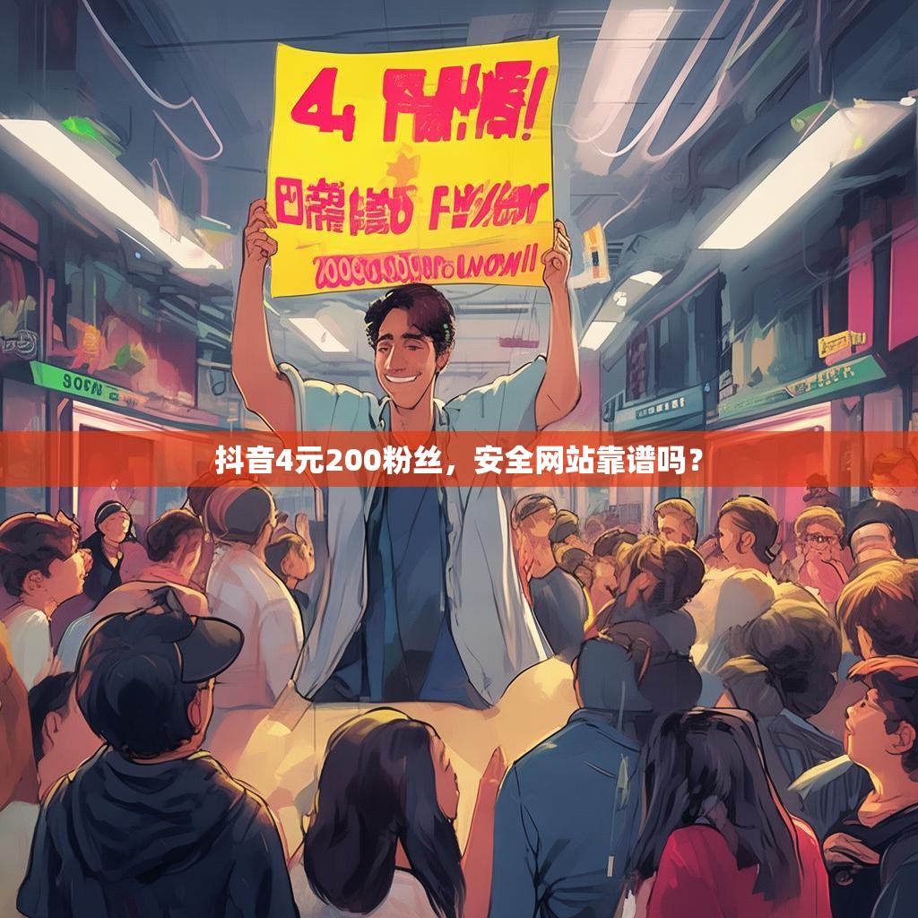抖音4元200粉丝，安全网站靠谱吗？