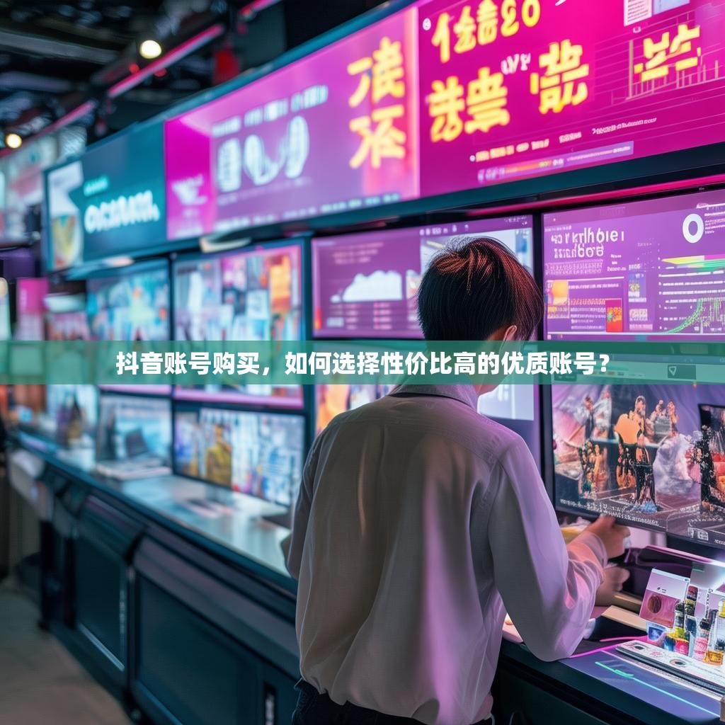 抖音账号购买,如何选择性价比高的优质账号?