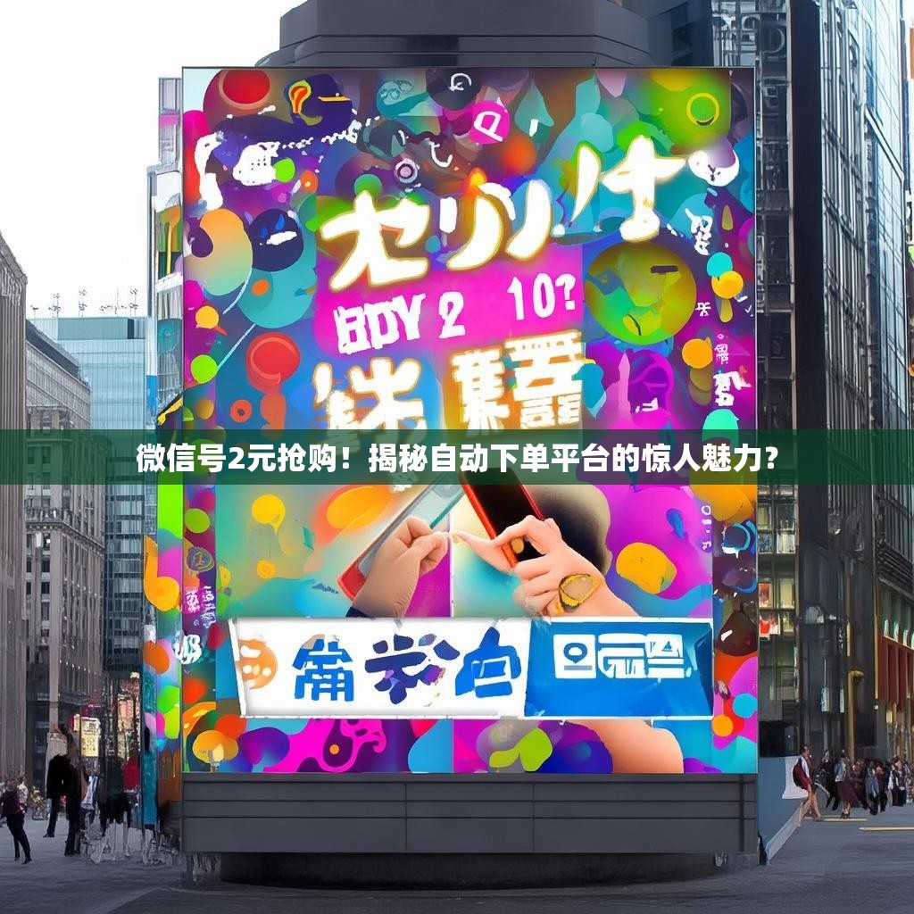 微信号2元抢购！揭秘自动下单平台的惊人魅力？