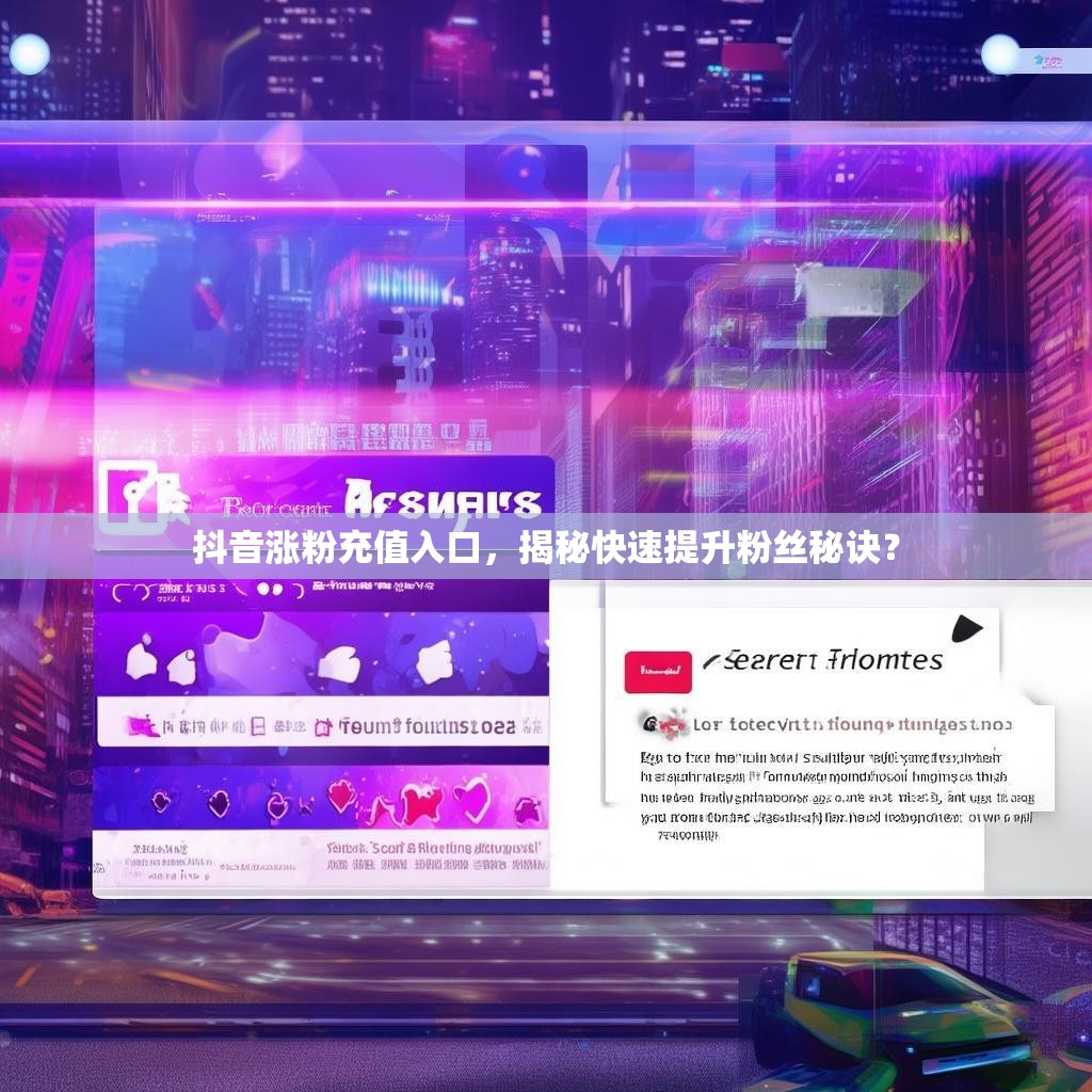 抖音涨粉充值入口，揭秘快速提升粉丝秘诀？
