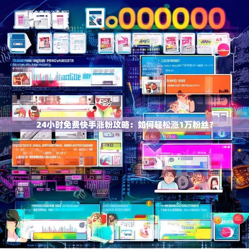 24小时免费快手涨粉攻略：如何轻松涨1万粉丝？