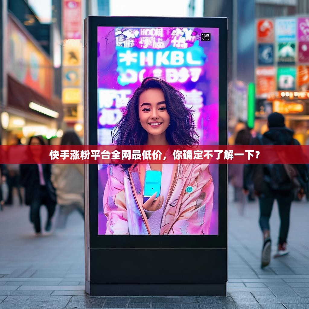 快手涨粉平台全网最低价，你确定不了解一下？