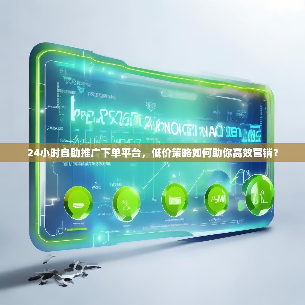 24小时自助推广下单平台，低价策略如何助你高效营销？