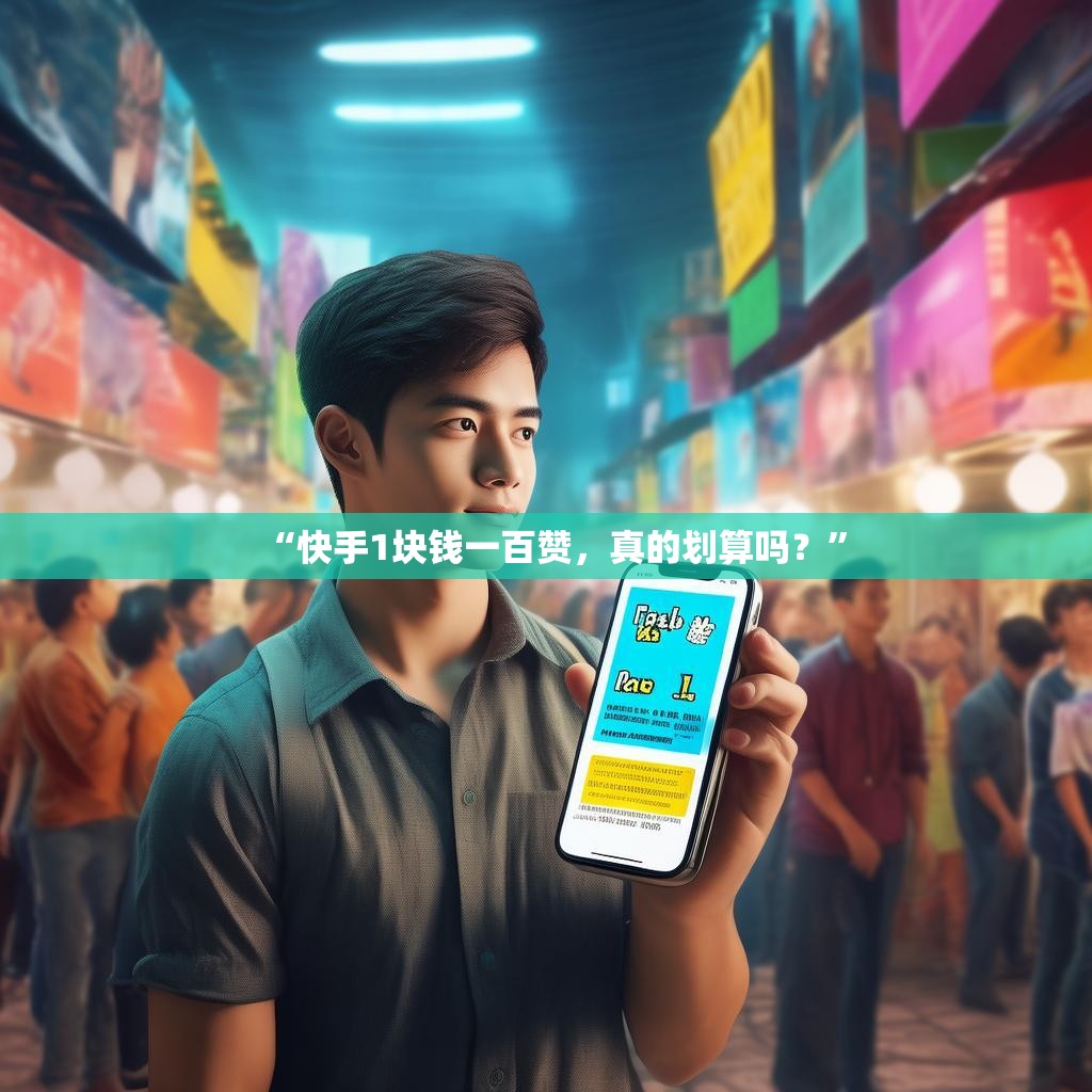“快手1块钱一百赞，真的划算吗？”