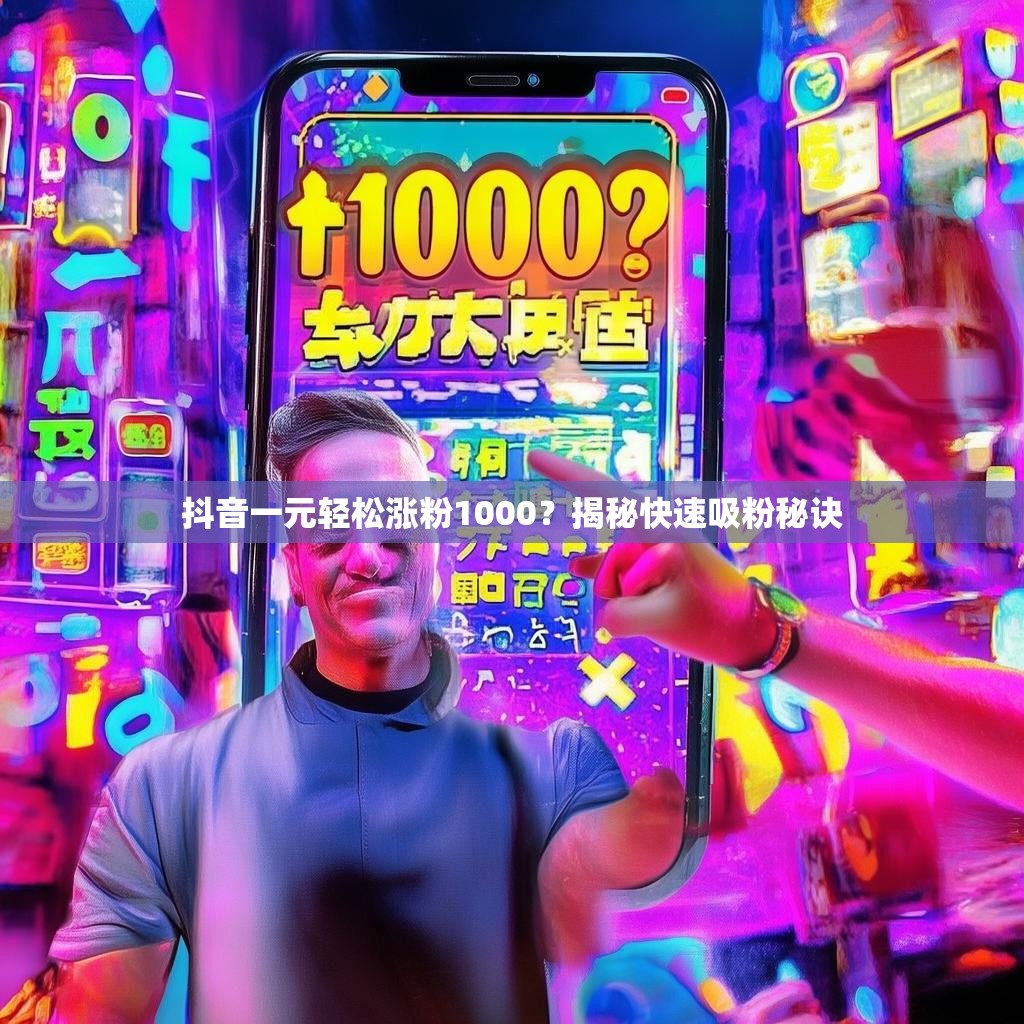 抖音一元轻松涨粉1000？揭秘快速吸粉秘诀