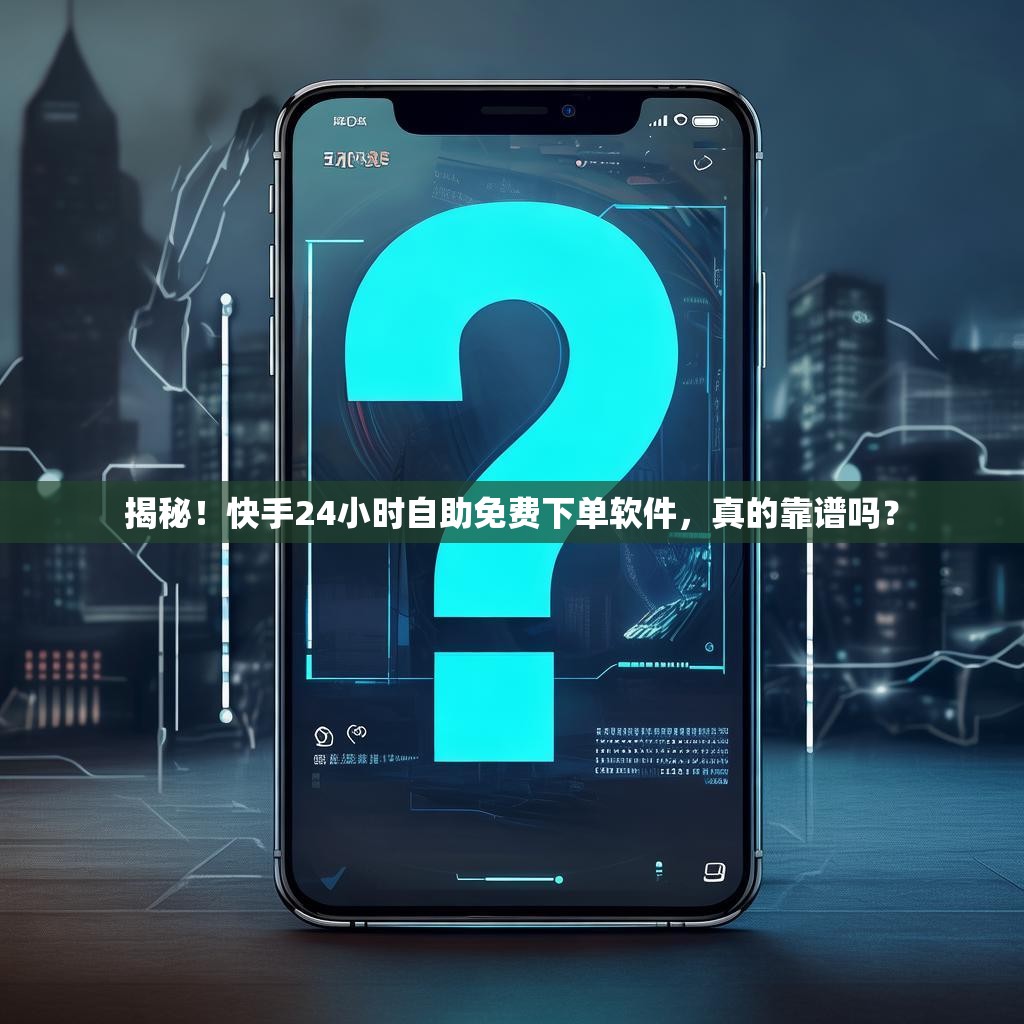 揭秘！快手24小时自助免费下单软件，真的靠谱吗？