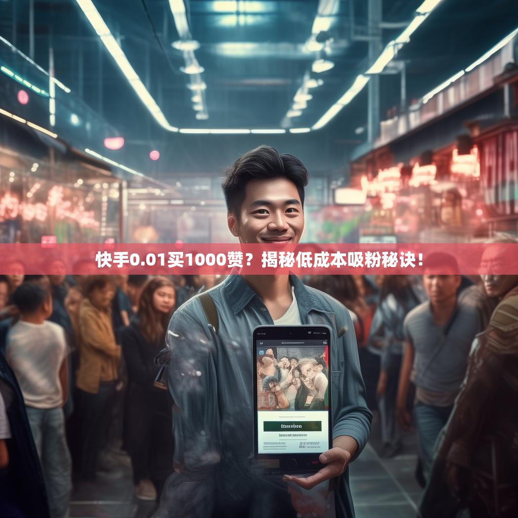 快手0.01买1000赞？揭秘低成本吸粉秘诀！
