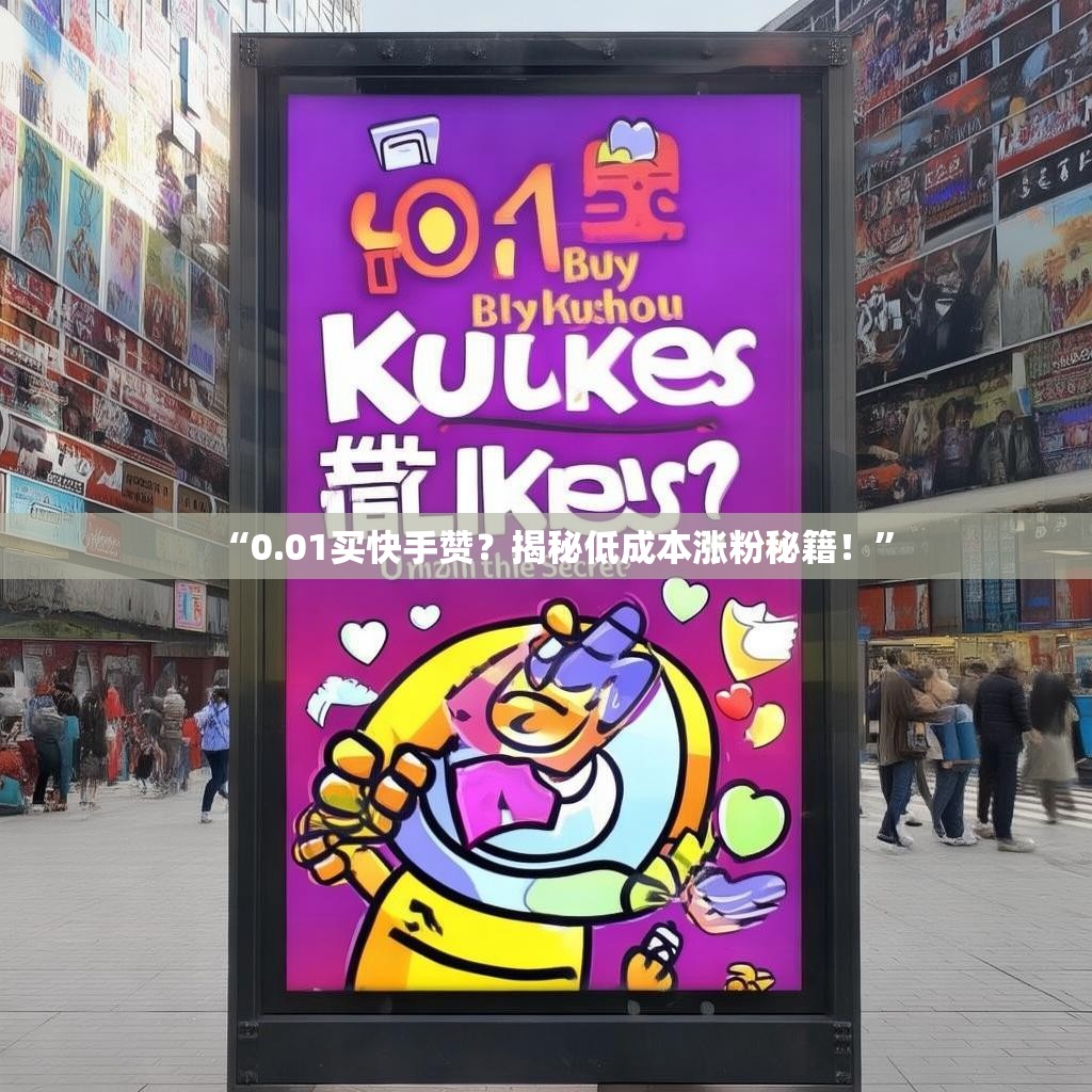 “0.01买快手赞？揭秘低成本涨粉秘籍！”