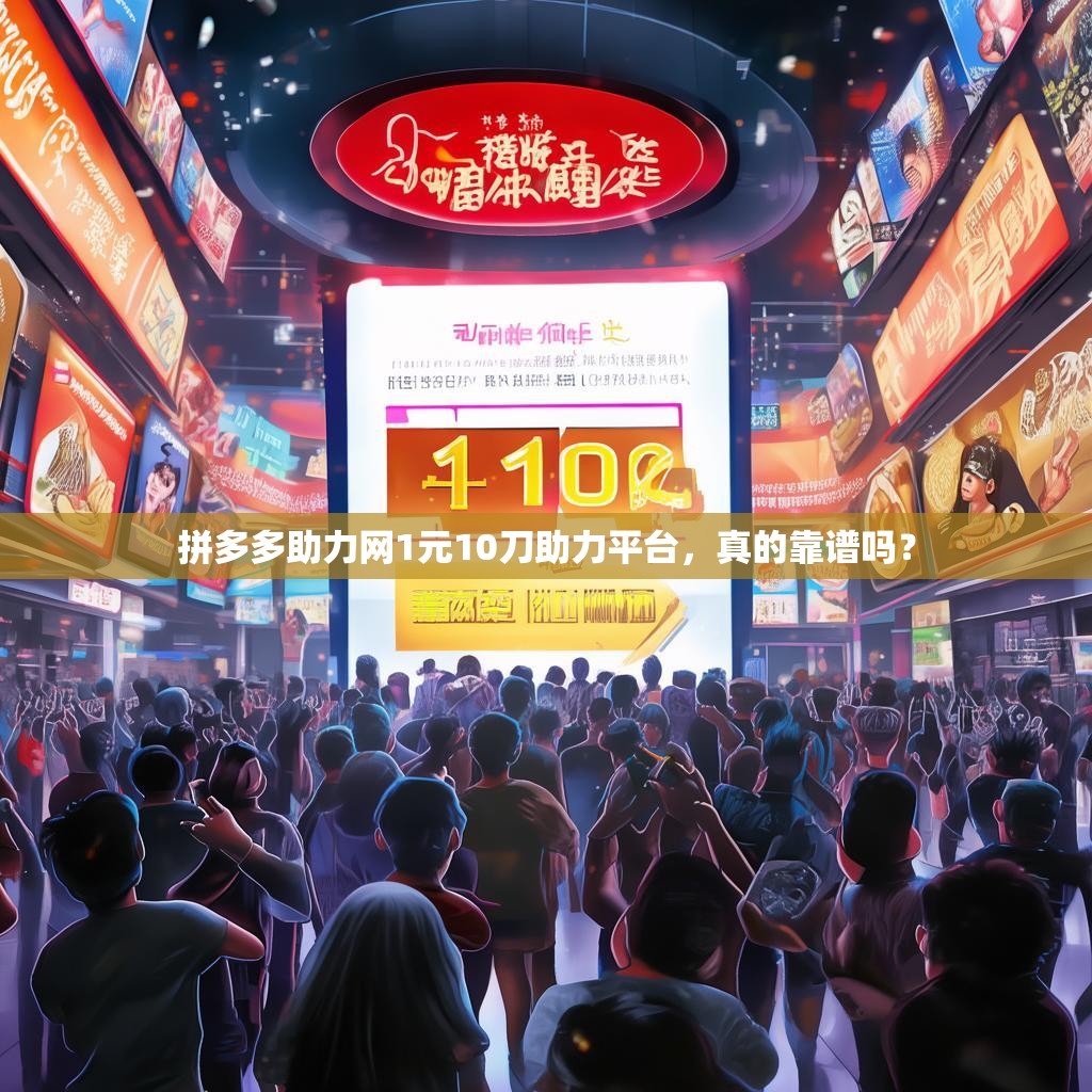 拼多多助力网1元10刀助力平台,真的靠谱吗?
