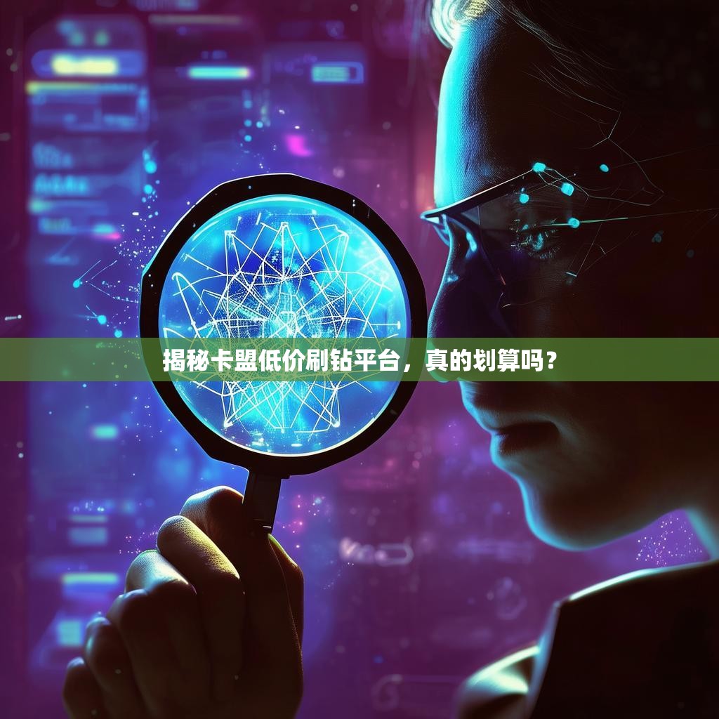 揭秘卡盟低价刷钻平台，真的划算吗？
