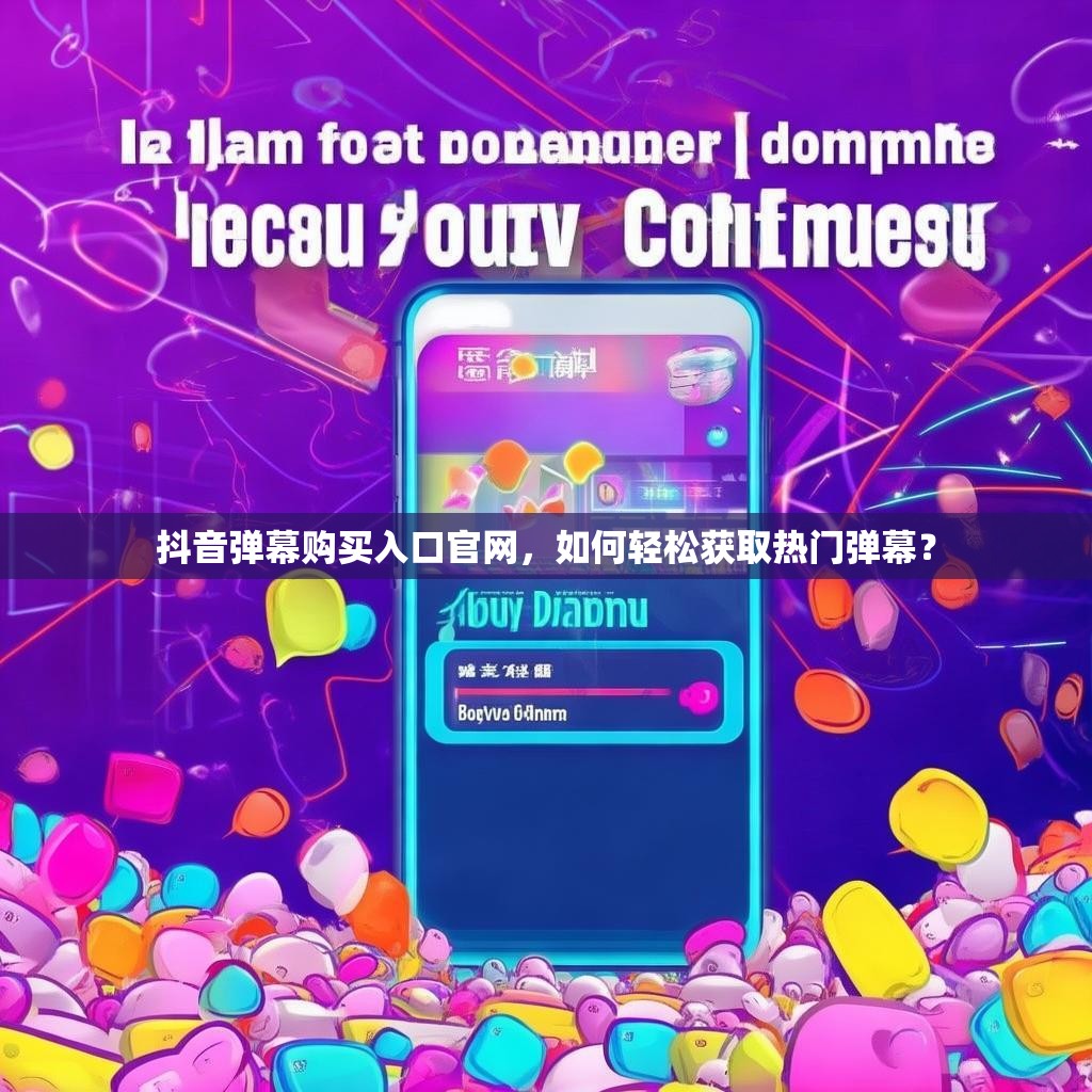 抖音弹幕购买入口官网，如何轻松获取热门弹幕？