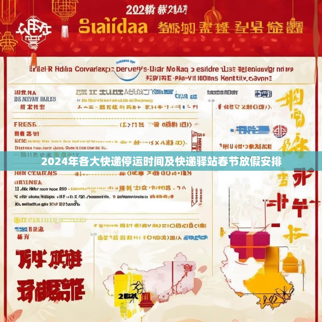 2024年各大快递停运时间及快递驿站春节放假安排