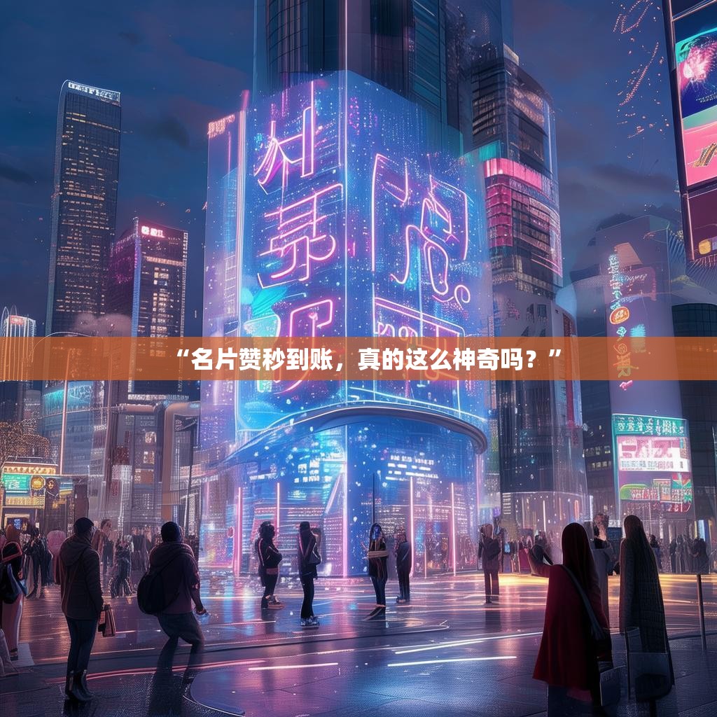 “名片赞秒到账，真的这么神奇吗？”