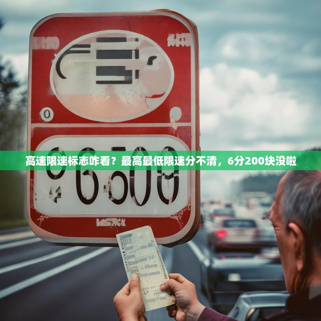 高速限速标志咋看？最高最低限速分不清，6分200块没啦