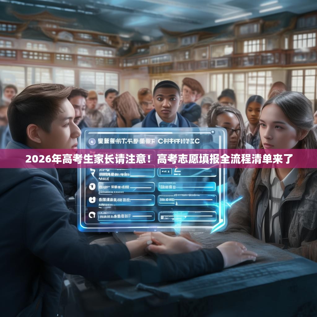 2026年高考生家长请注意！高考志愿填报全流程清单来了