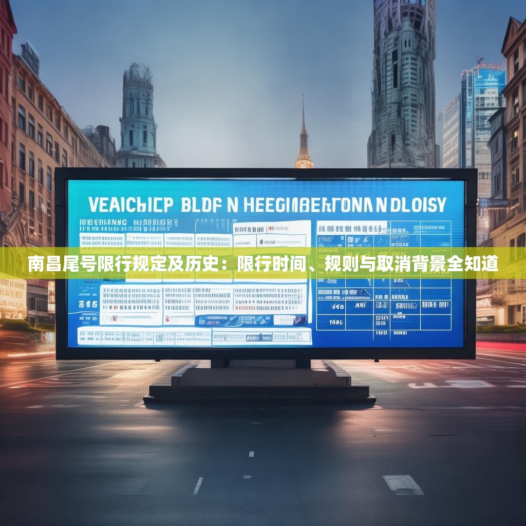南昌尾号限行规定及历史：限行时间、规则与取消背景全知道