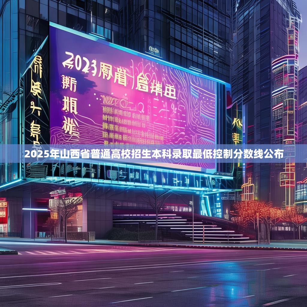 2025年山西省普通高校招生本科录取最低控制分数线公布