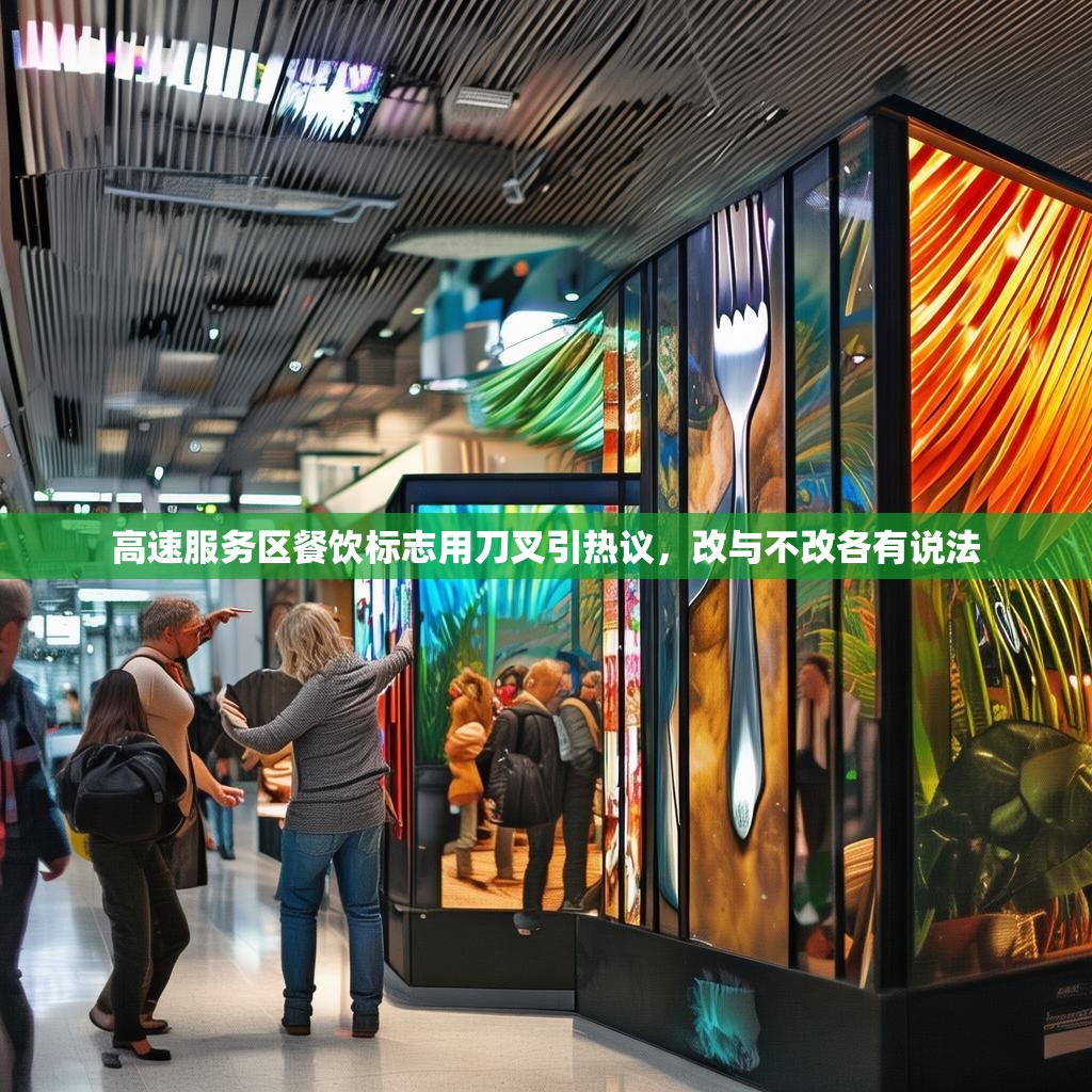 高速服务区餐饮标志用刀叉引热议，改与不改各有说法