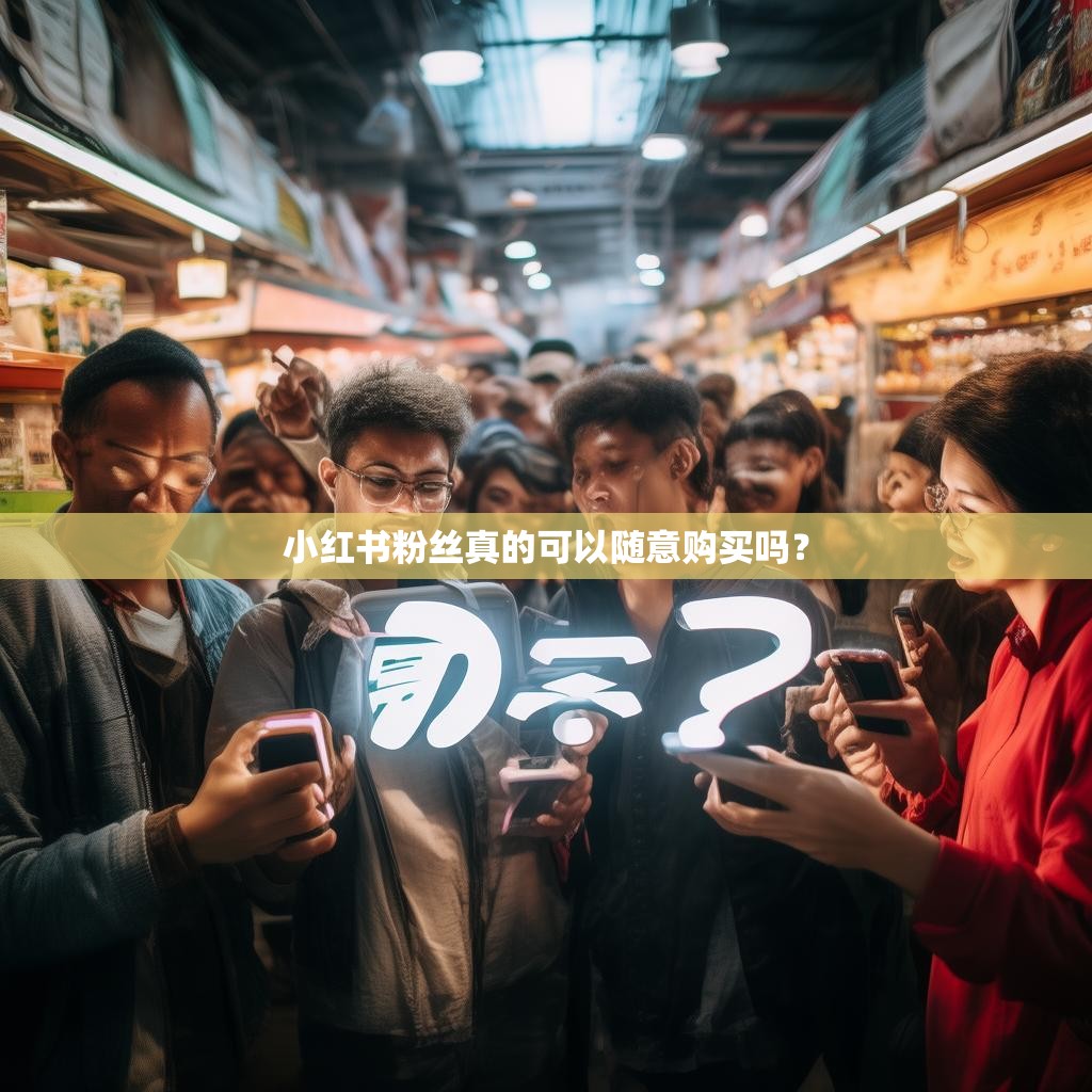 小红书粉丝真的可以随意购买吗?