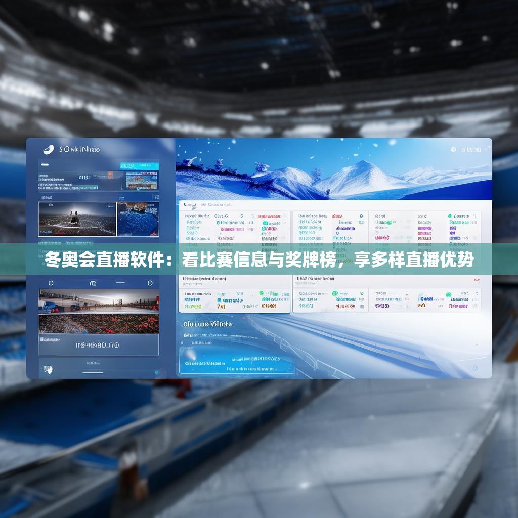 冬奥会直播软件：看比赛信息与奖牌榜，享多样直播优势