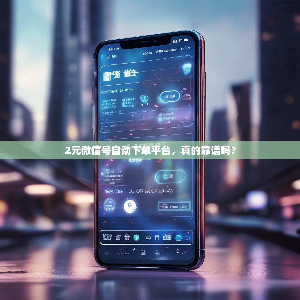 2元微信号自动下单平台，真的靠谱吗？