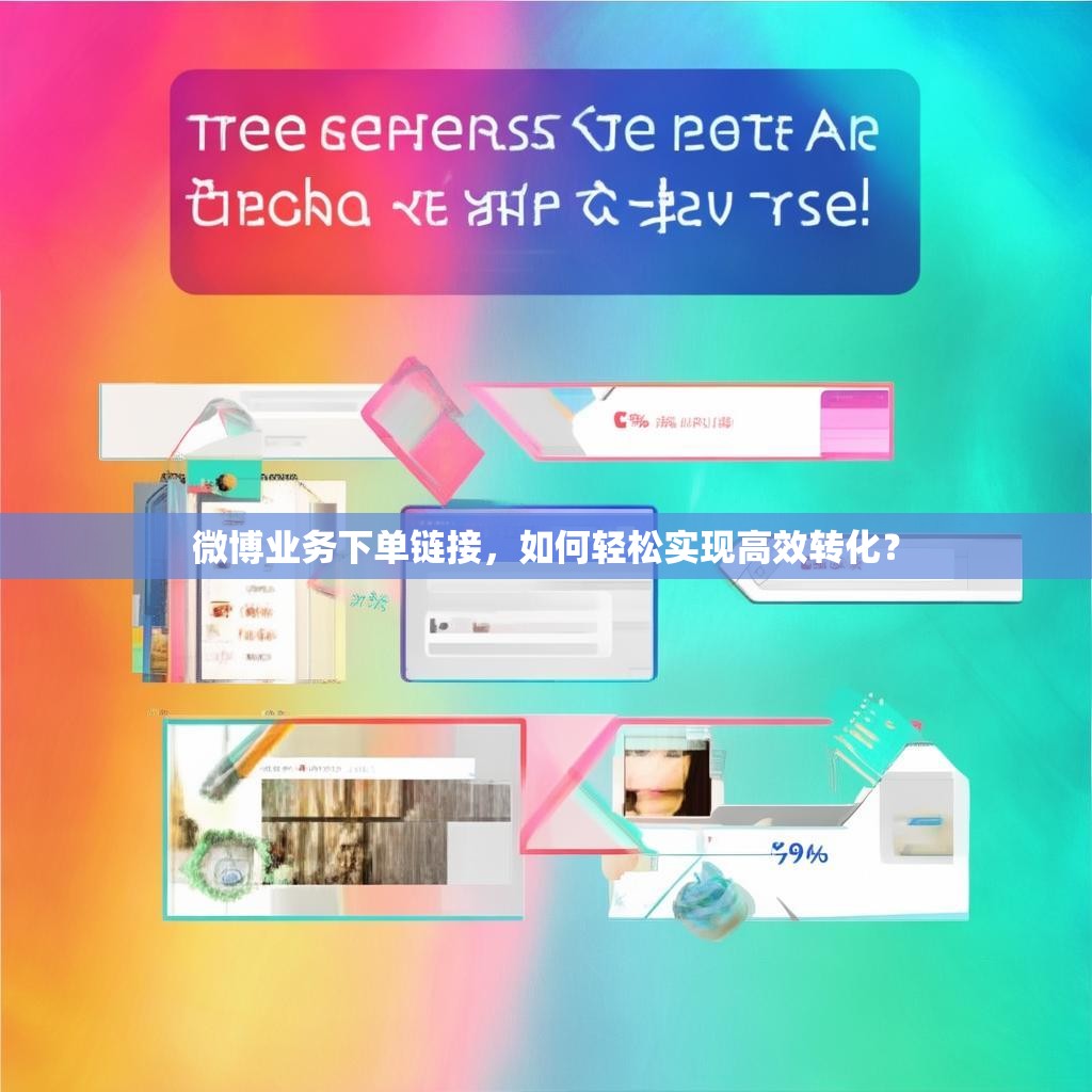 微博业务下单链接,如何轻松实现高效转化?