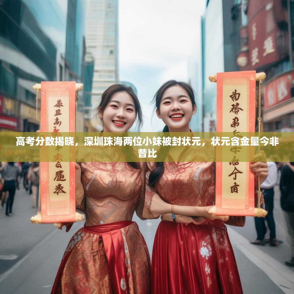 高考分数揭晓，深圳珠海两位小妹被封状元，状元含金量今非昔比