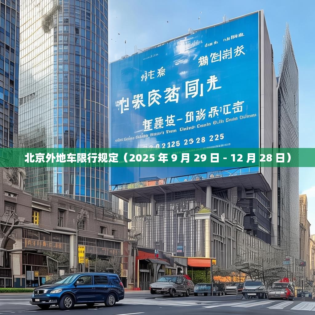 北京外地车限行规定（2025 年 9 月 29 日 - 12 月 28 日）