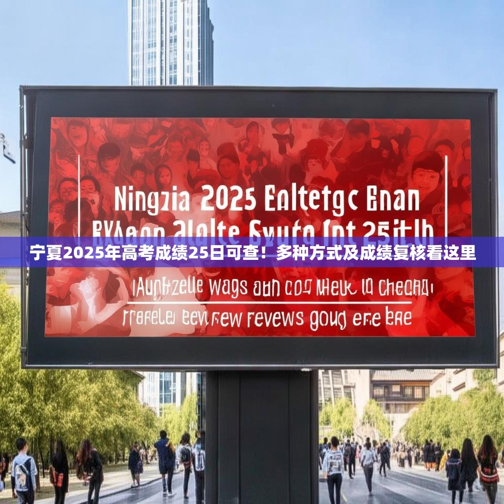 宁夏2025年高考成绩25日可查！多种方式及成绩复核看这里