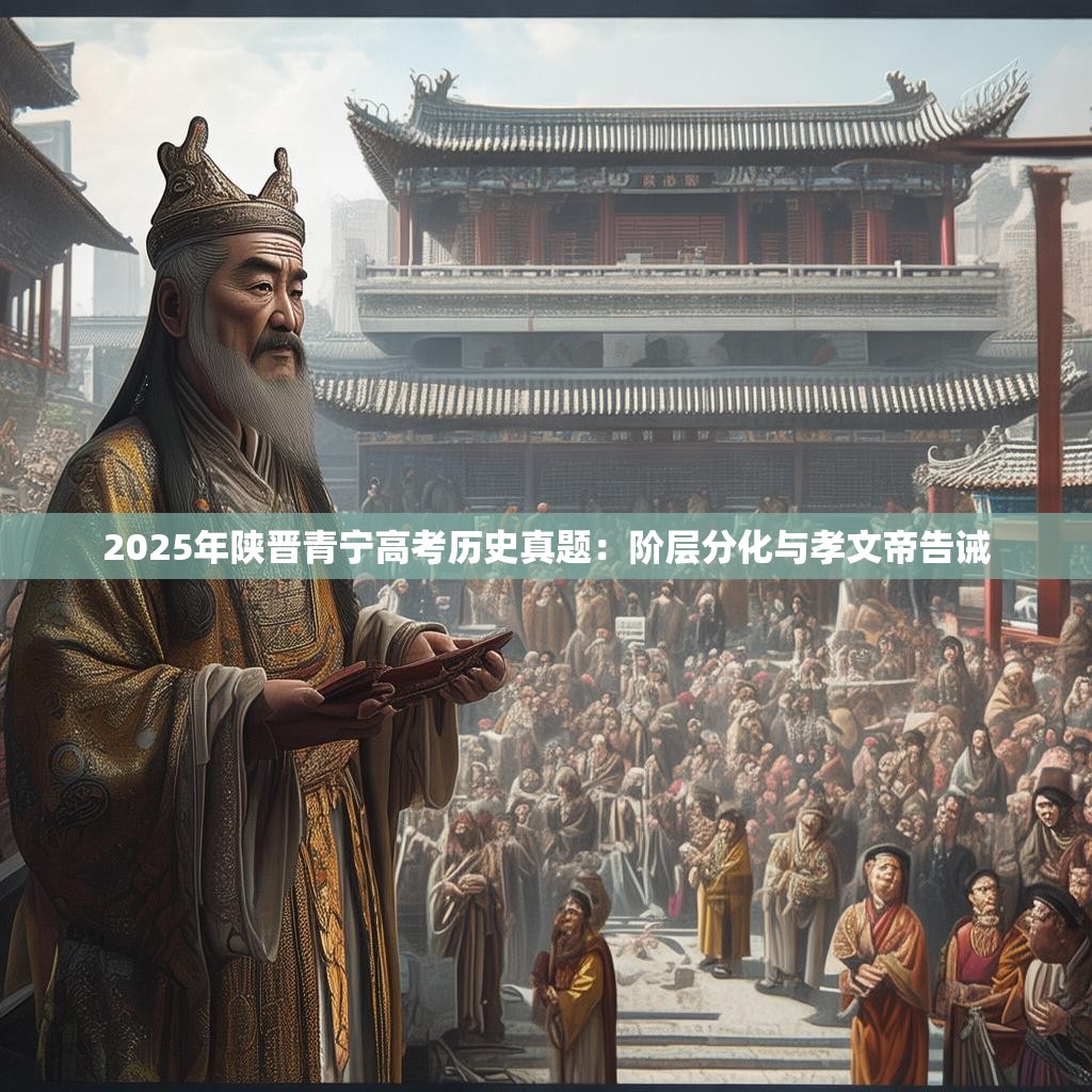 2025年陕晋青宁高考历史真题:阶层分化与孝文帝告诫