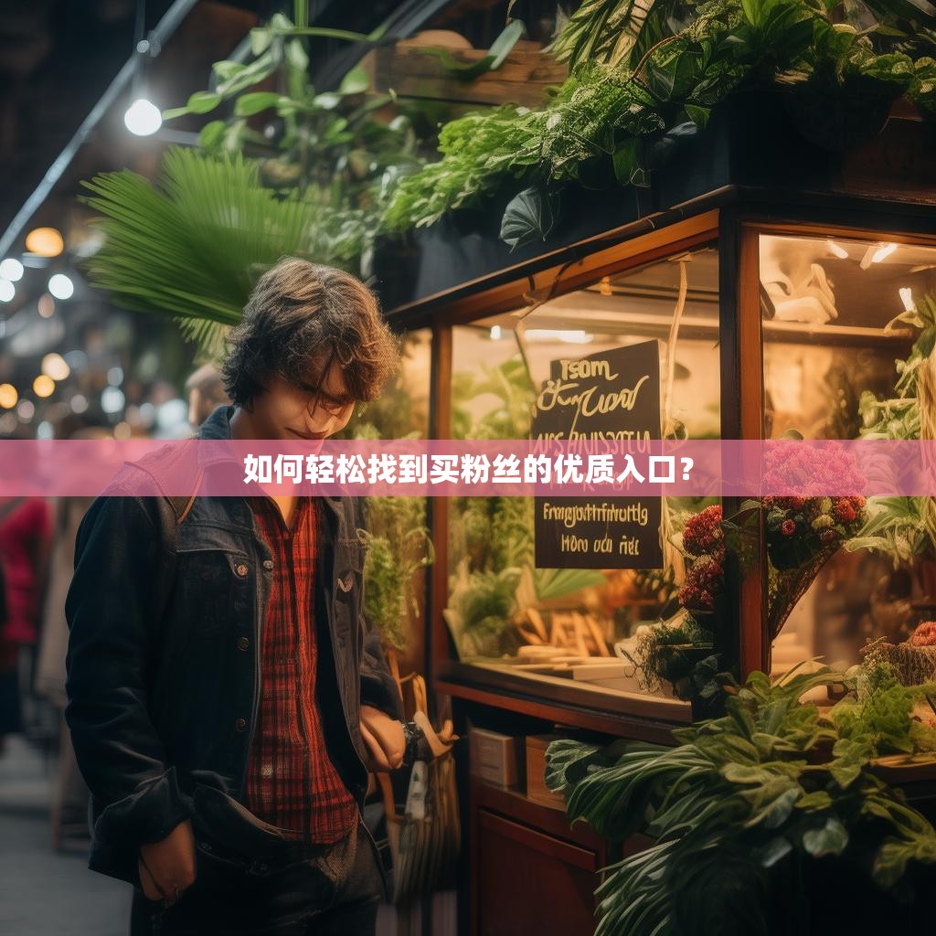 如何轻松找到买粉丝的优质入口?