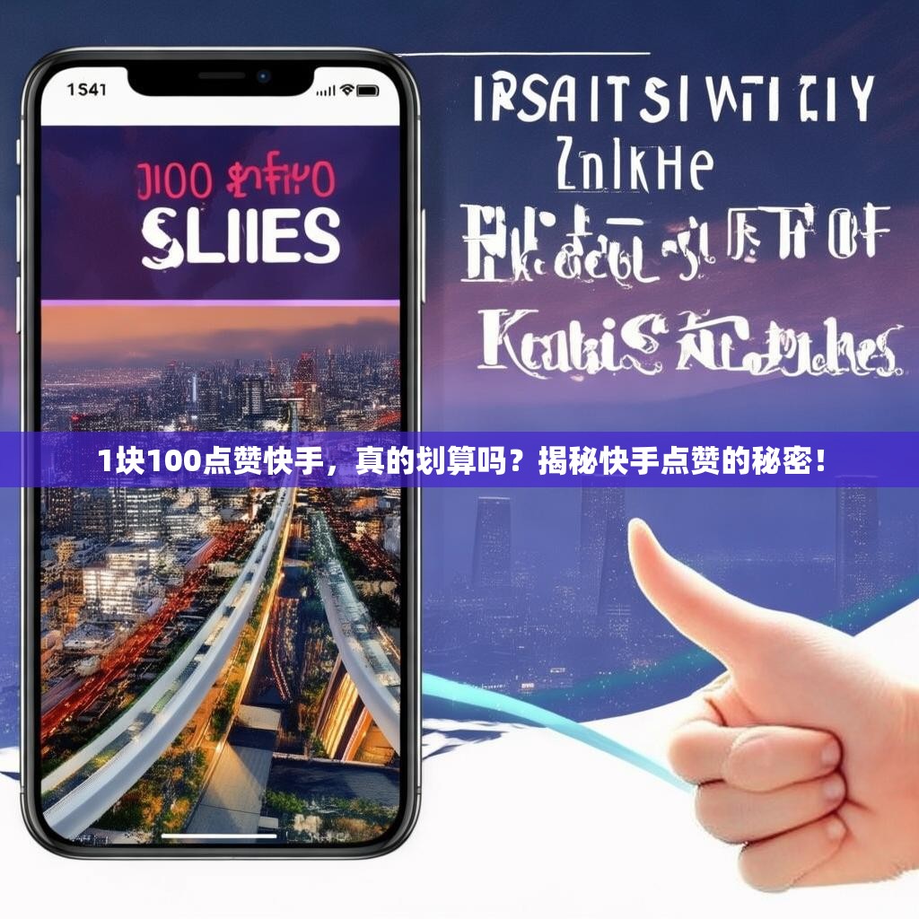 1块100点赞快手,真的划算吗?揭秘快手点赞的秘密!