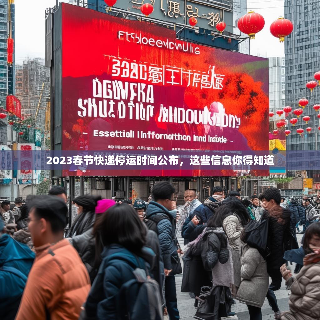 2023春节快递停运时间公布，这些信息你得知道