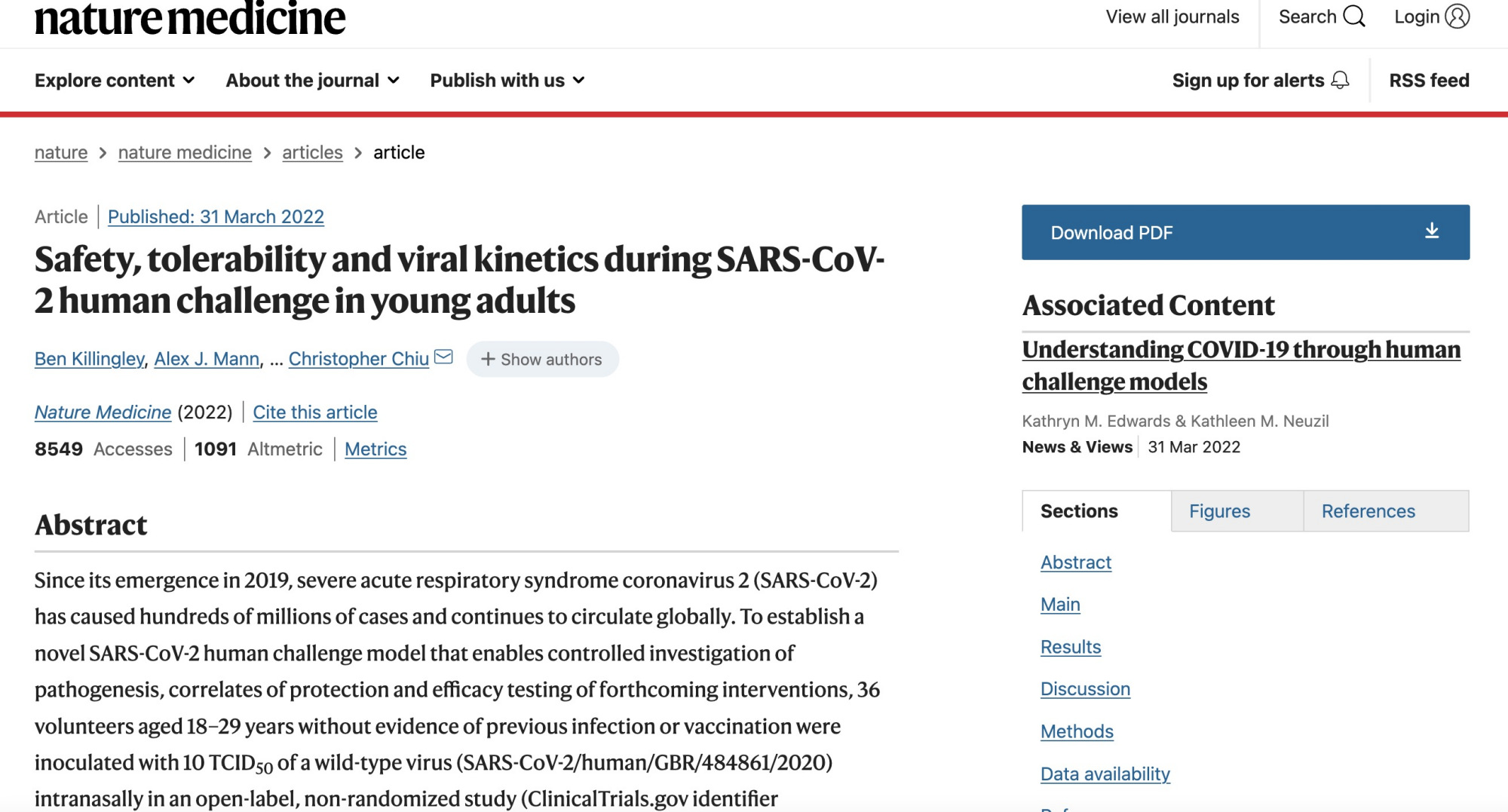新冠病毒全球肆虐带来挑战，英国完成首项新冠病毒人类挑战研究