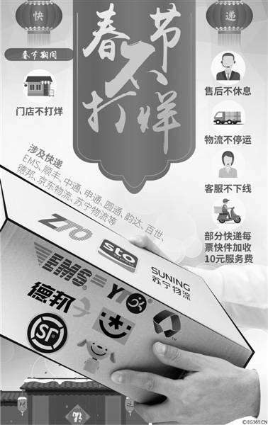 春节快递停运吗？温州多数快递公司春节照常揽收投递