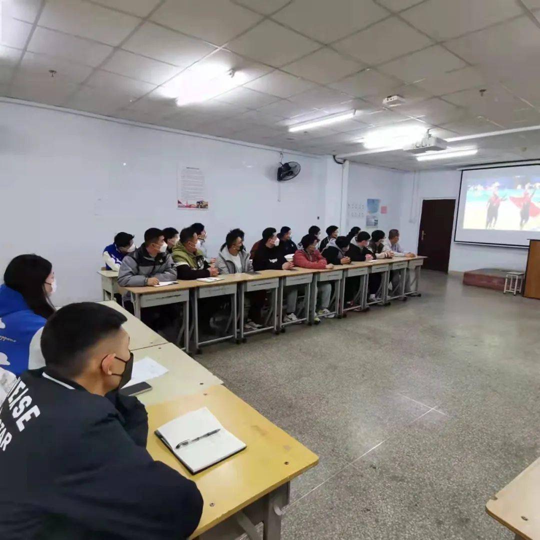 建筑与测绘工程系开展‘观看北京冬奥会精彩瞬间’主题团课